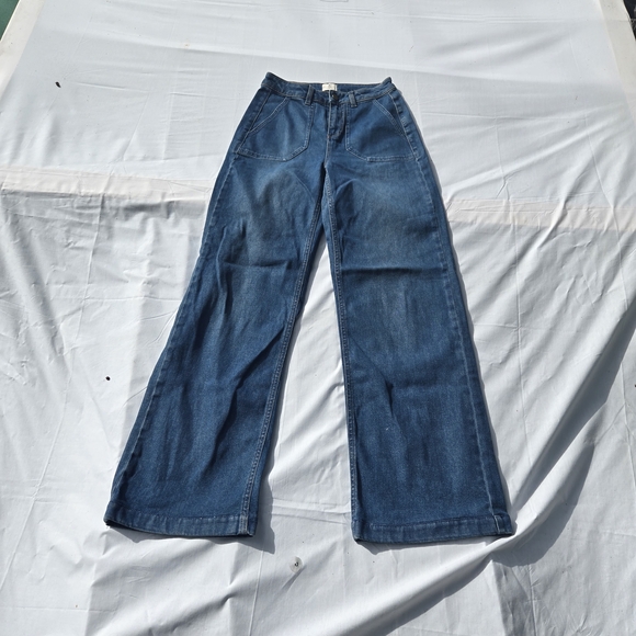 French Connection Indigo Wide Leg Jeans - Picture 2 of 10
